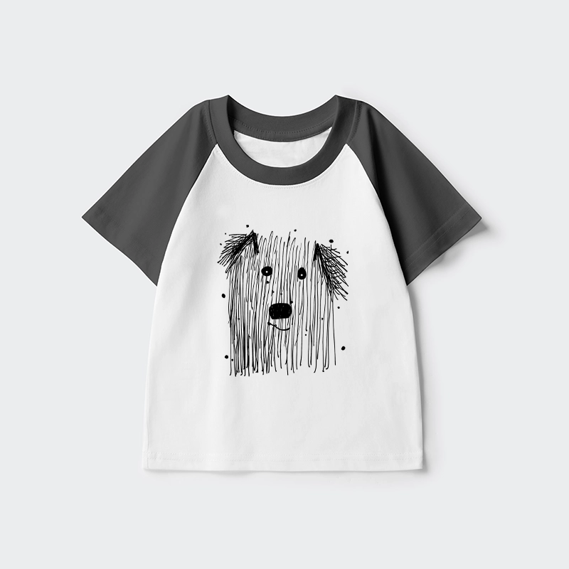 Tokyo-Tiger Fluffy Chaos In Dog Form Kids Raglan T-shirt