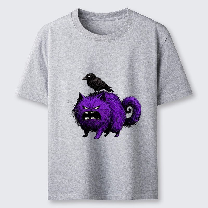 Tokyo-Tiger Spooky Purple Cat Ready To Attack Classic T-Shirt