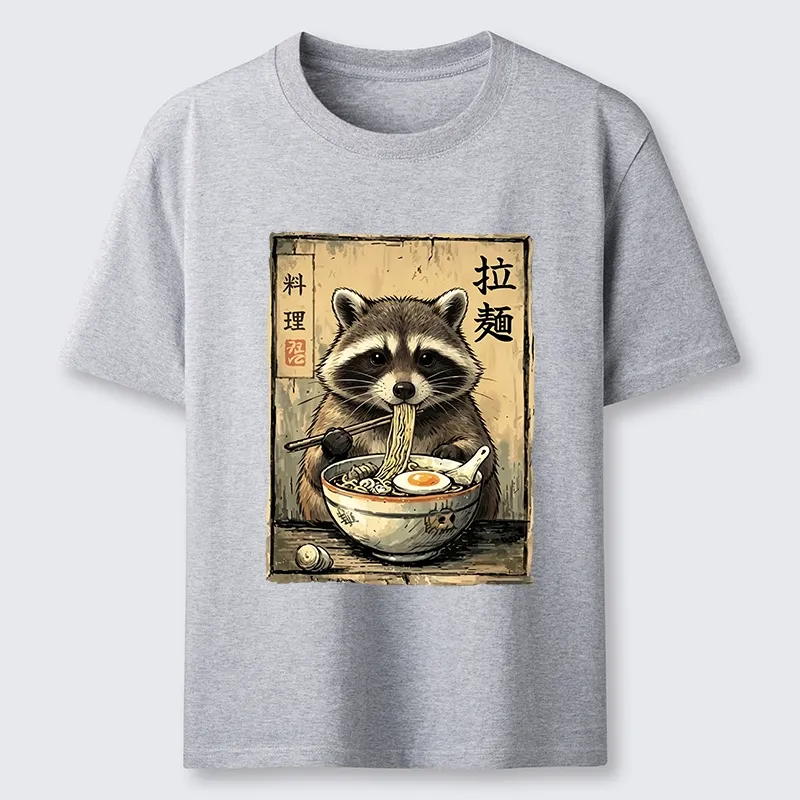 Tokyo-Tiger Raccoon Eating Ramen And Loving It Classic T-Shirt