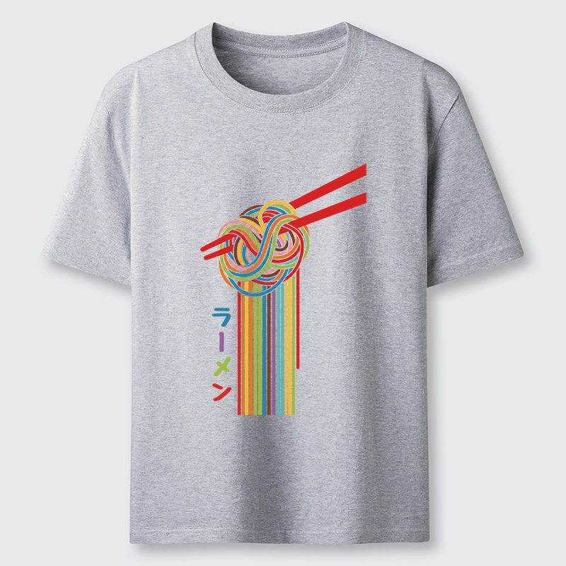Tokyo-Tiger Colorful Noodles On Red Chopsticks Classic T-Shirt