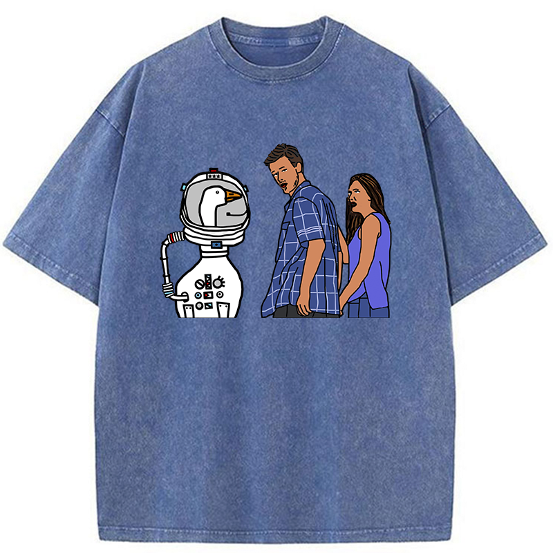 Tokyo-Tiger Man Obsessed With Geese Washed T-Shirt
