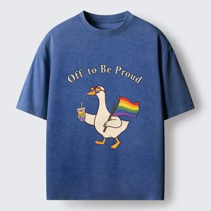 Tokyo-Tiger Off To Be Proud Goose Edition Washed T-Shirt