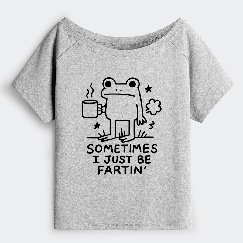 Tokyo-Tiger Sometimes A Frog Just Needs To Fart Off Shoulder T-Shirt