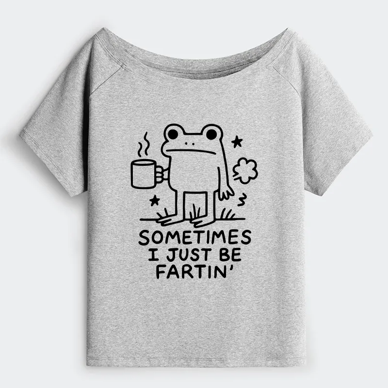 Tokyo-Tiger Sometimes A Frog Just Needs To Fart Off Shoulder T-Shirt
