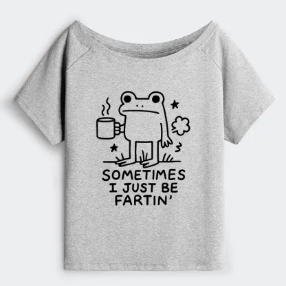 Tokyo-Tiger Sometimes A Frog Just Needs To Fart Off Shoulder T-Shirt