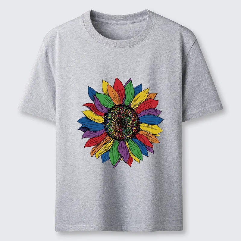Tokyo-Tiger Rainbow Sunflower Pride Art Classic T-Shirt