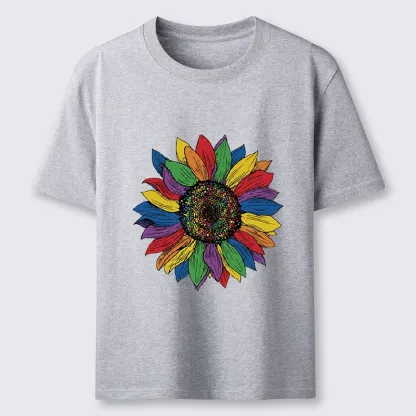 Tokyo-Tiger Rainbow Sunflower Pride Art Classic T-Shirt