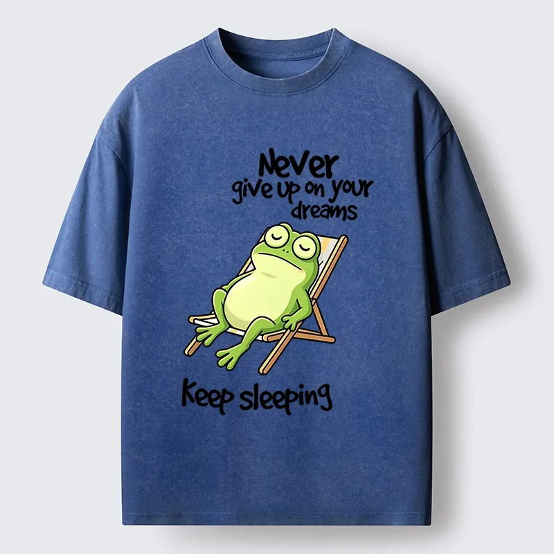 Tokyo-Tiger Never Abandon Your Sleepy Dreams Washed T-Shirt