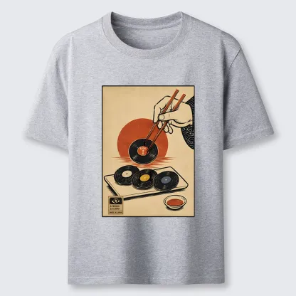 Tokyo-Tiger Chopsticks And Vinyl Sushi Art Classic T-Shirt