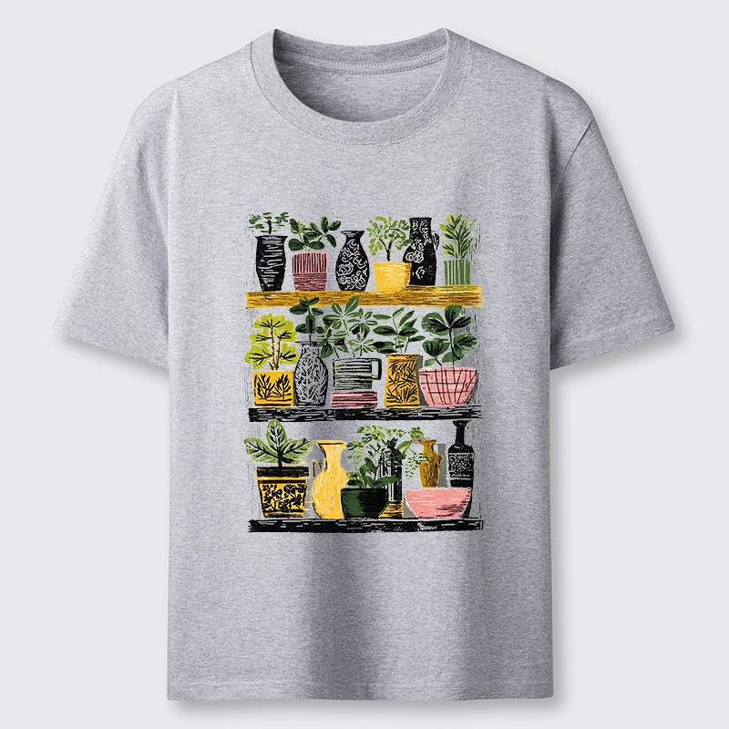 Tokyo-Tiger Cozy Home Plant Shelf Vibes Classic T-Shirt
