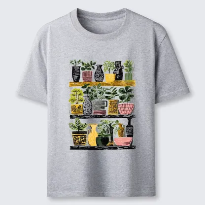 Tokyo-Tiger Cozy Home Plant Shelf Vibes Classic T-Shirt