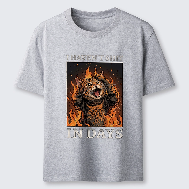 Tokyo-Tiger Funny Cat Constipation Meme Art Classic T-Shirt