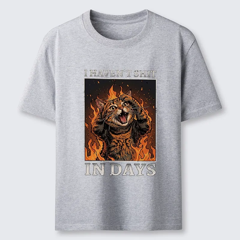 Tokyo-Tiger Funny Cat Constipation Meme Art Classic T-Shirt