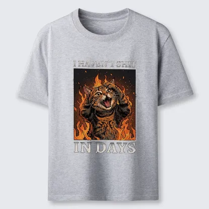 Tokyo-Tiger Funny Cat Constipation Meme Art Classic T-Shirt