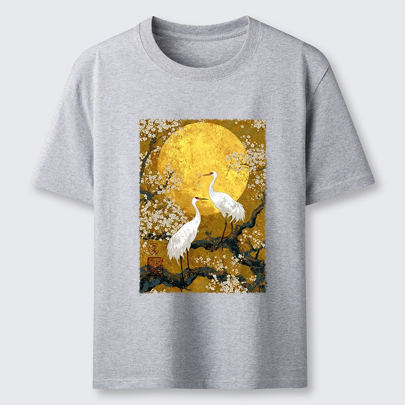 Tokyo-Tiger Traditional Japanese Crane Art Classic T-Shirt