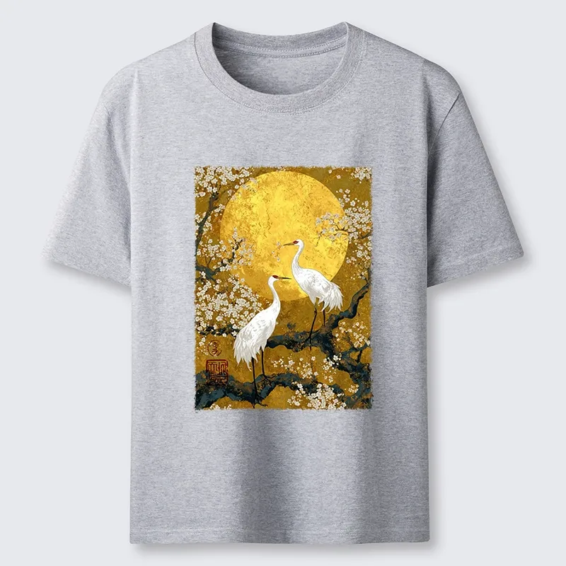 Tokyo-Tiger Traditional Japanese Crane Art Classic T-Shirt