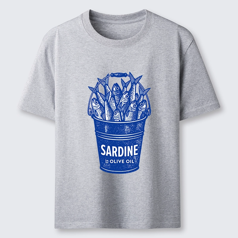 Tokyo-Tiger Vintage Bucket Full Of Fresh Sardines Classic T-Shirt