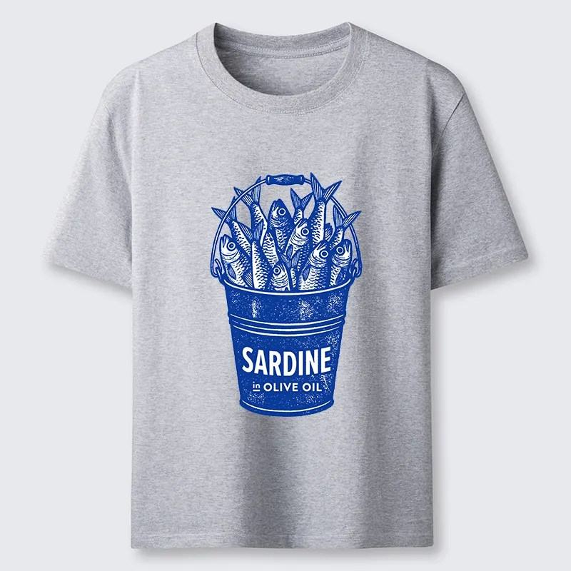Tokyo-Tiger Vintage Bucket Full Of Fresh Sardines Classic T-Shirt