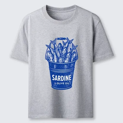 Tokyo-Tiger Vintage Bucket Full Of Fresh Sardines Classic T-Shirt