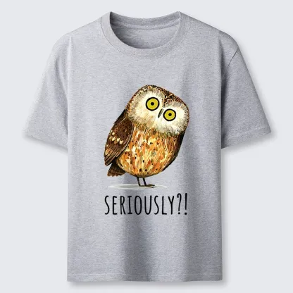 Tokyo-Tiger Seriously Confused Owl Meme Art Classic T-Shirt