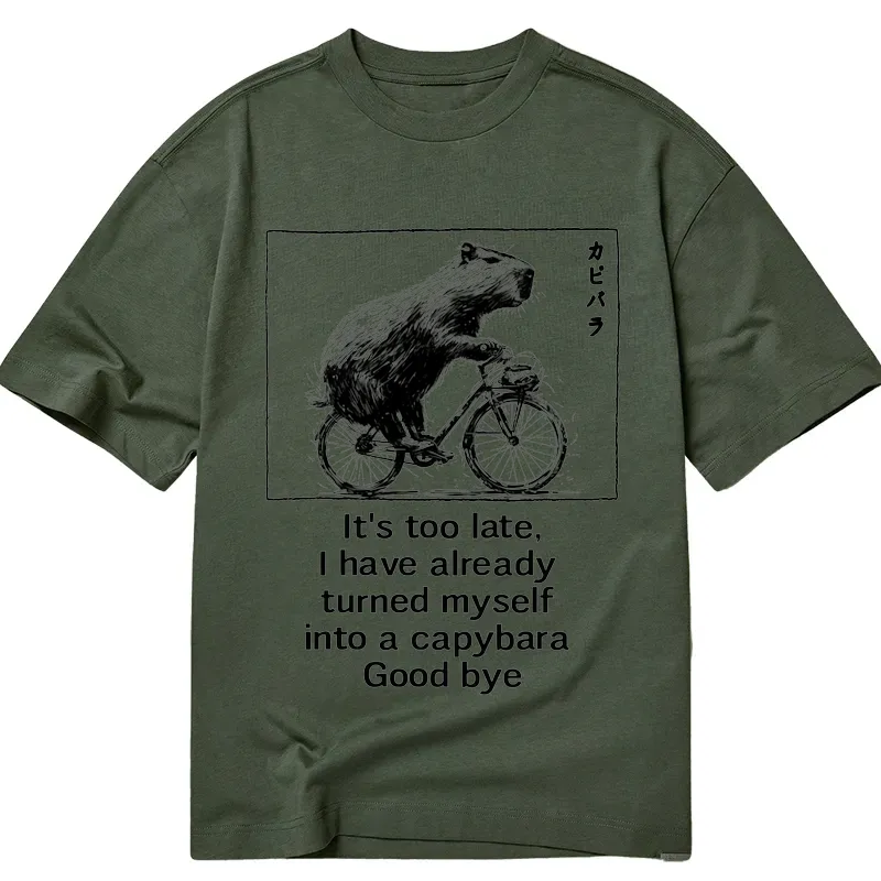 Tokyo-Tiger Funny Capybara Riding A Bicycle Classic T-Shirt