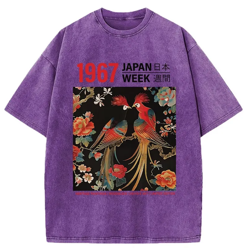 Tokyo-Tiger Ukiyo-e Japan Week Washed T-Shirt