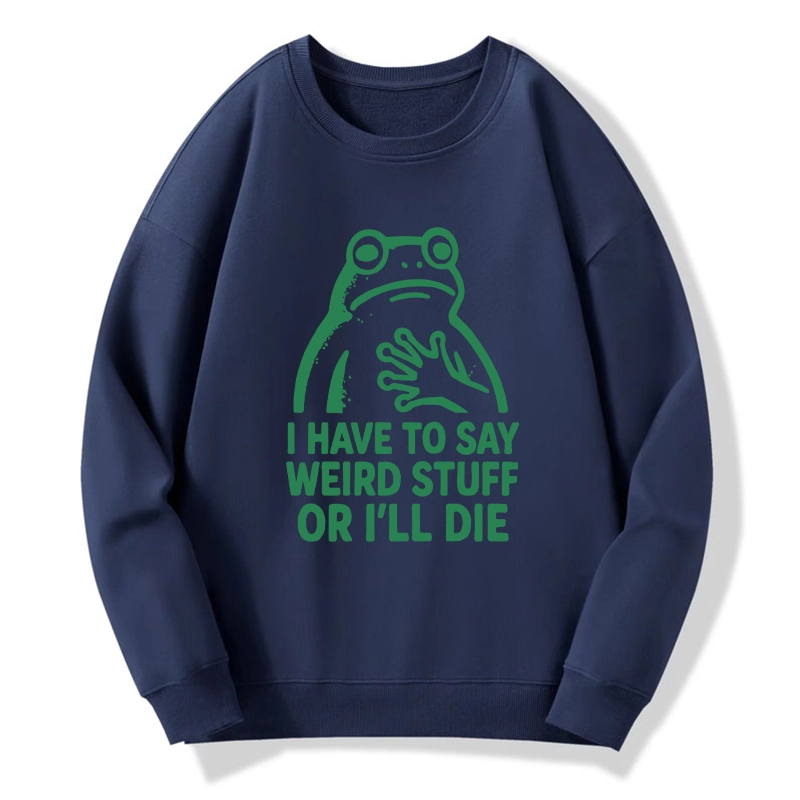 Tokyo-Tiger Weird Frog Funny Meme Classic Sweatshirt