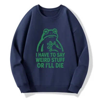 Tokyo-Tiger Weird Frog Funny Meme Classic Sweatshirt