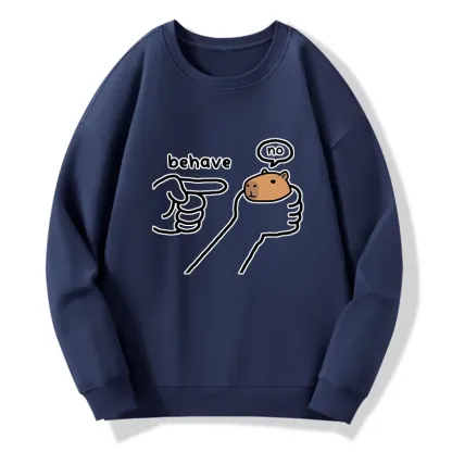 Tokyo-Tiger Dishonest Capybara Classic Sweatshirt