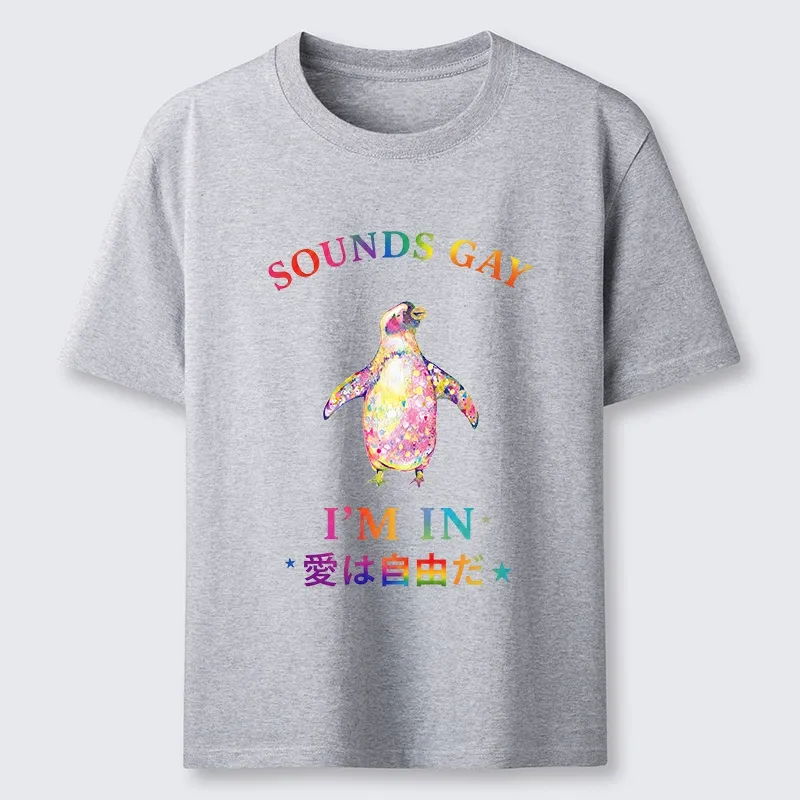 Tokyo-Tiger Colorful Penguin Stands For Free Love Classic T-Shirt Sale