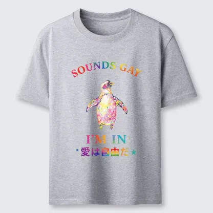 Tokyo-Tiger Colorful Penguin Stands For Free Love Classic T-Shirt