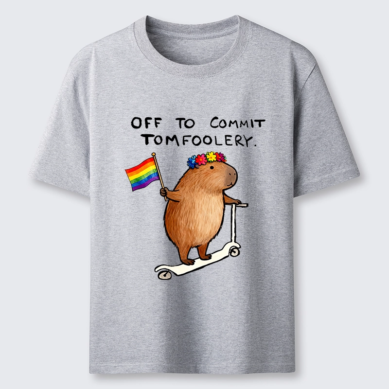 Tokyo-Tiger Pride Capybara On Scooter Meme Classic T-Shirt