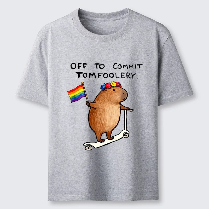Tokyo-Tiger Pride Capybara On Scooter Meme Classic T-Shirt