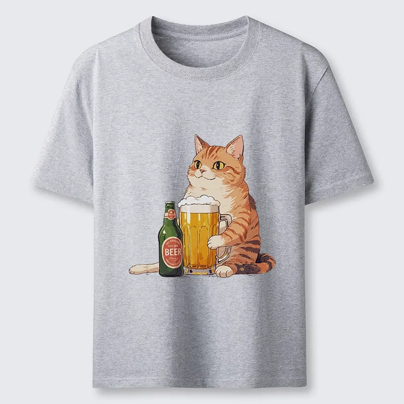 Tokyo-Tiger Funny Beer Cat After Work Classic T-Shirt