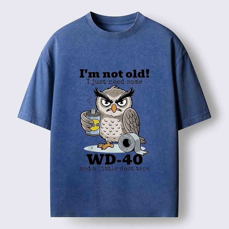 Tokyo-Tiger Funny Meme Owl Not Getting Old Washed T-Shirt
