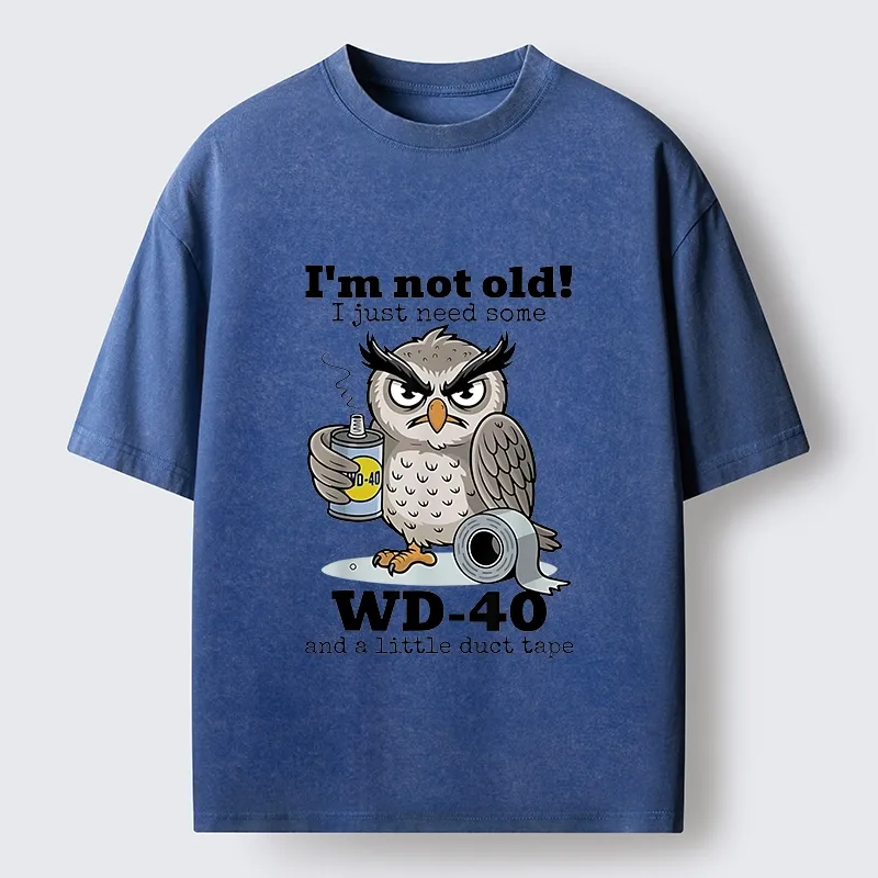 Tokyo-Tiger Funny Meme Owl Not Getting Old Washed T-Shirt