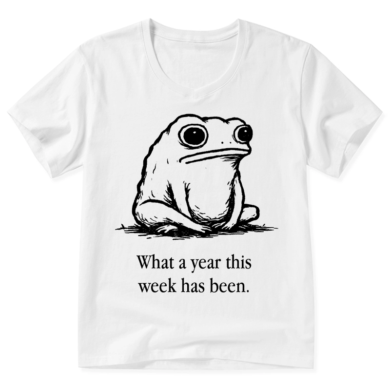 Tokyo-Tiger This Week Feels Like A Whole Year V-Neck Classic T-Shirt