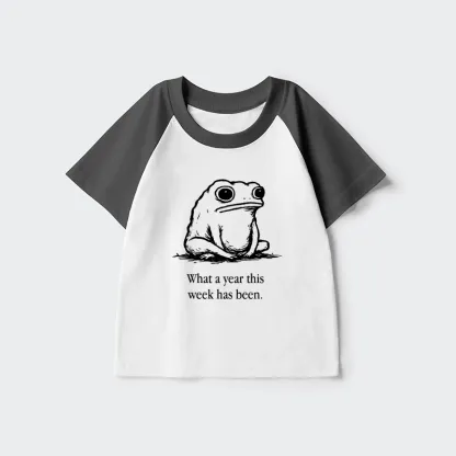 Tokyo-Tiger This Week Feels Like A Whole Year Kids Raglan T-shirt