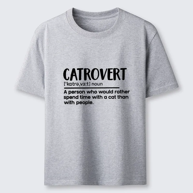 Tokyo-Tiger Catrovert Love Cats Not People Classic T-Shirt