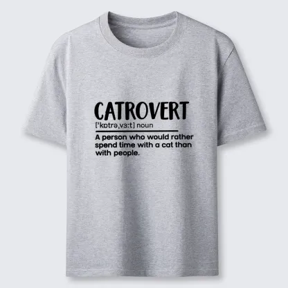 Tokyo-Tiger Catrovert Love Cats Not People Classic T-Shirt