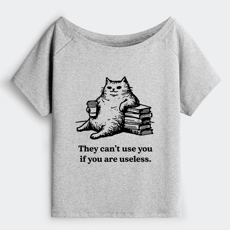 Tokyo-Tiger Cat Proving Uselessness Is A Superpower Off Shoulder T-Shirt