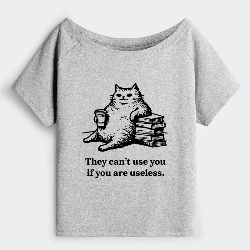 Tokyo-Tiger Cat Proving Uselessness Is A Superpower Off Shoulder T-Shirt