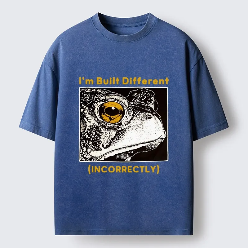 Tokyo-Tiger Unique Frog Has Special Built Style Washed T-Shirt