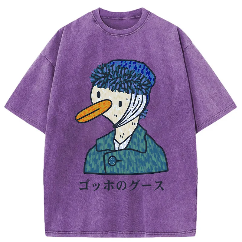 Tokyo-Tiger Van Gogh's Goose Washed T-Shirt