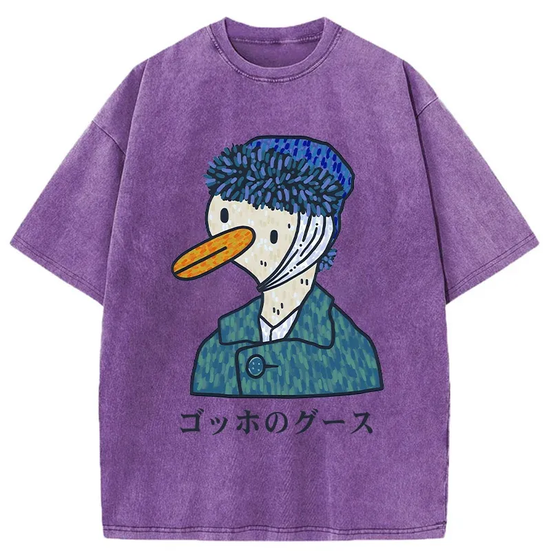 Tokyo-Tiger Van Gogh's Goose Washed T-Shirt