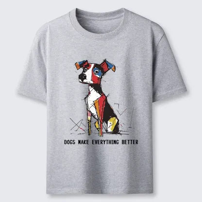 Tokyo-Tiger Colorful Puppy Street Art Graphic Classic T-Shirt