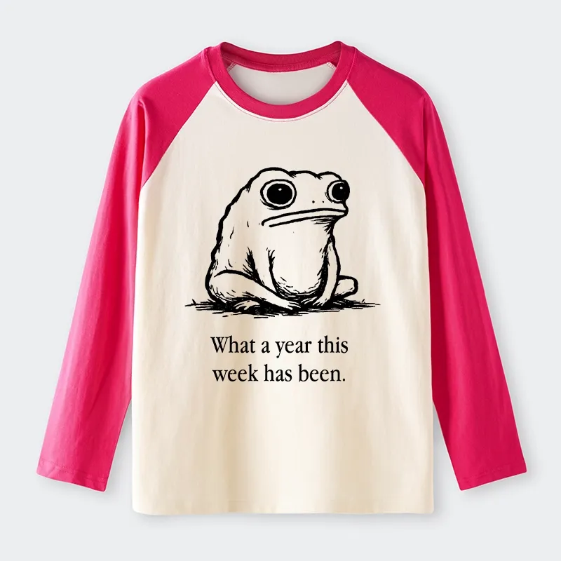 Tokyo-Tiger This Week Feels Like A Whole Year Raglan Long Sleeve T-shirt Sale