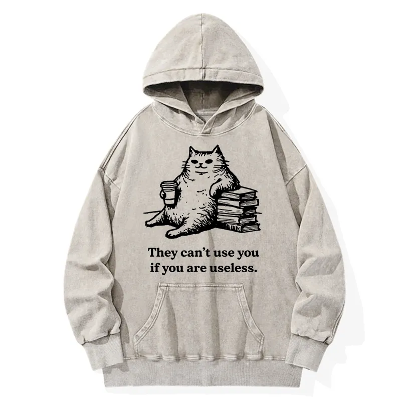 Tokyo-Tiger Cat Proving Uselessness Is A Superpower Washed Hoodie Sale