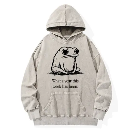 Tokyo-Tiger This Week Feels Like A Whole Year Washed Hoodie
