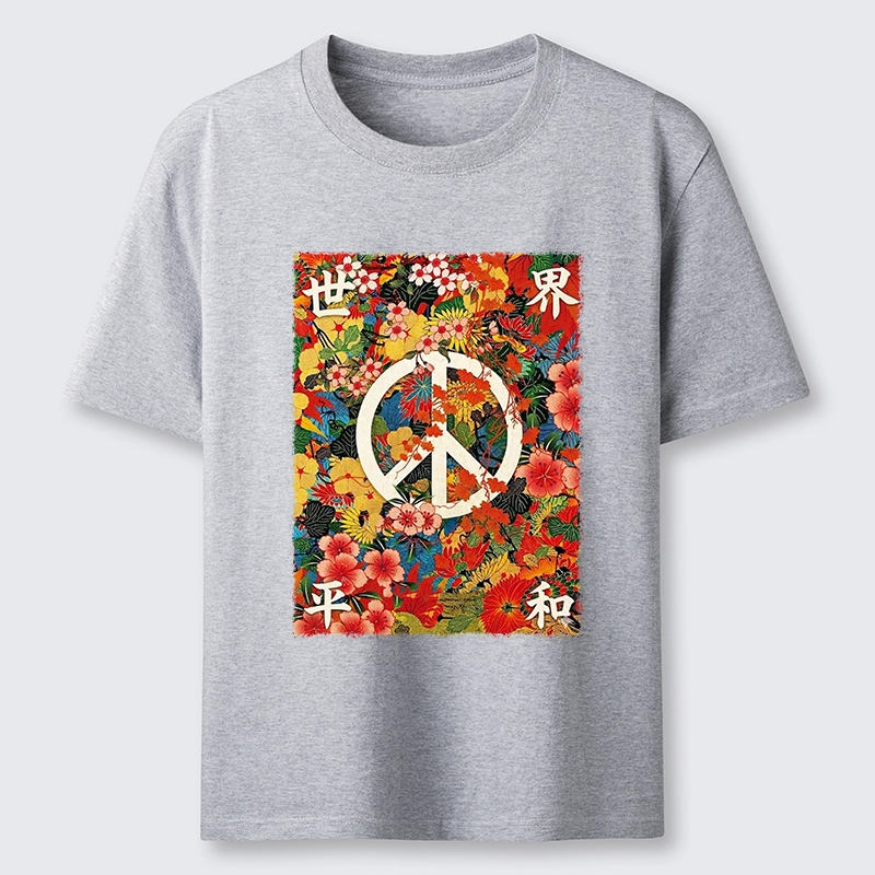 Tokyo-Tiger Bright Blooms Bring Global Calm Peace Classic T-Shirt